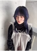 ADITION渋谷 ケアブリーチカラー/ネイビーブルーカラー