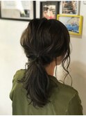 ポニーテールアレンジ