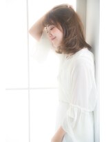 ナンバー 天王寺(NUMBER)&nbsp;【number +uta*天王寺】ラフ×抜け感×小顔セミディ