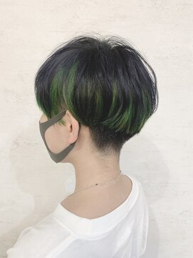 シェリッシュ ノース(Sheriche North) ディープブルー×ライトグリーン【ブリーチ1回】