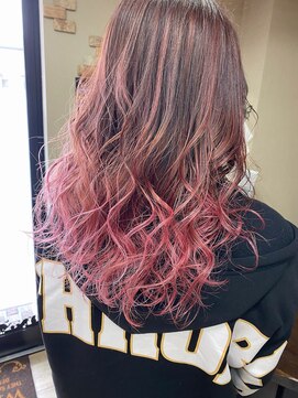 ヘアー アート オクロック(HAIR ART O'CLOCK) ピンクバレイヤージュ