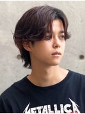 マッシュウルフメンズカットスパイラルパーマツイスパ波巻き