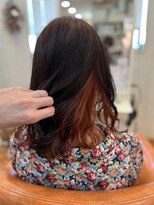 コミュニヘア(communi Hair) インナーオレンジカラー