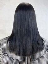 アイティーバイアルバム 下北沢店(IT by ALBUM)&nbsp;ブルーブラック_チェリーブラウンフェミニンロング_ba408871