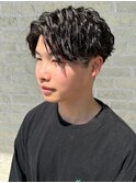 アイロンで作るお洒落波打スタイル/前髪パーマ/アッシュブラック