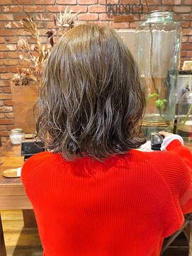 ボコカ(bococa) 【macana指名】ゆるふわパーマ ボブパーマ デジパ オリーブ