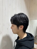 ソワン ドゥ ブレス 立花店(soin de brace) フェザーパーマ/メンズセンターパートパーマ/メンズカット