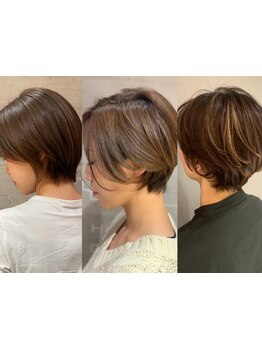 顔周りのデザインにこだわり360度どこから見ても美しいシルエットに◇《大人美人ショート》[福井大和田]