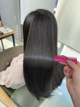 ヘアーアンドビューティーザ エフ(Hair Beauty the F) ＊艶髪_髪質改善カラー_アッシュブラウン_m112