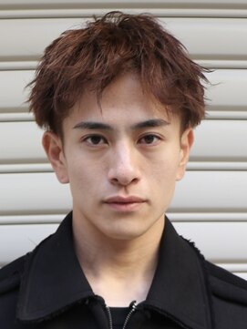 ヘアカロン 熊本本店(Hair CALON) メンズブラウンカラーメンズカットナチュラルショート熊本下通