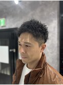 アップバングメンズショート