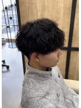 メンズギフト(men's GIFT) 刈り上げツーブロック波巻きスパイラルパーマメンズマッシュ