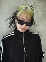 レイヤーカット//イメチェン/ホワイトブロンド/外ハネボブ/美髪
