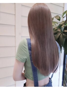 ヘアサロン エフ 渋谷(F) ＃ミルクティー＃ミルクティーベージュ＃縮毛矯正