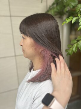 エルパティオ(EL PATIO) ベージュ×ピンク