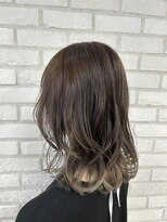 アッシュ 稲田堤店(Ash) ミディアム×グラデーションカラー