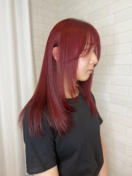 アルマヘア(Alma hair) ブリーチなしレッド