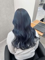 ワク 藤沢店(waku)&nbsp;ブルー　ダブルカラー　ケアブリーチ