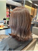 【中村】透明感グレーベージュ×ミディアムウルフ