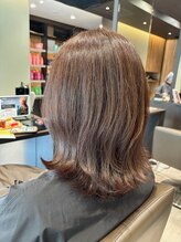 アイフィールアヴェダ 船堀店(i feel AVEDA) 【中村】透明感グレーベージュ×ミディアムウルフ