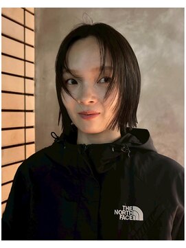 シム 千葉(sim) 千葉駅/着物ヘア/大人ガーリー/ダークアッシュ/似合わせカット