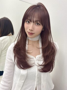 アイトーキョーエス 渋谷(AI TOKYO S) ココアブラウン/レイヤーカット/前髪顔周りカット/渋谷