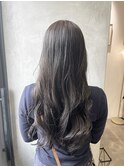 ロング×ラベンダーベージュ