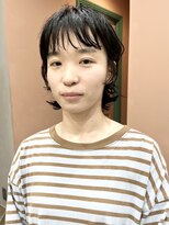 イギー(igggy)&nbsp;ウルフパーマ　レイヤー　ボブ　ミディアム　デジタルパーマ