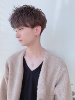 ジーナ オム 札幌(Zina Homme) ニュアンスパーマ*ミルクティーベージュ*Zina Homme札幌