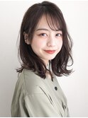 夏ミルクブラウンレイヤーカットくびれヘア艶感うるツヤ美髪