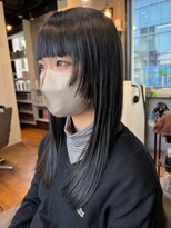 hyon myon/RISEbyREVO 綾瀬店【ヒョンミョン】&nbsp;ハッシュカット/デザインカラー/グレージュ[綾瀬駅/韓国ヘア]