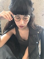 シュテルンジュウジョウ(sternjujo) モードワイドバング×ナチュラルストレートロング