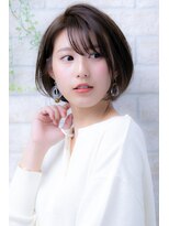 ヘアーアートシフォン 川口東口店(hair art chiffon) ハッシュカットのイメチェンカット短めフルバング大人ヘア