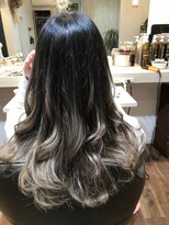 ヘア デザイン 虹いろのはさみ&nbsp;エアタッチ　二週間後のカラー