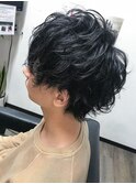 束感パーマスタイル