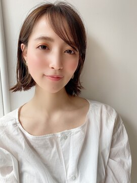 ハニーシブヤ(HONEY shibuya) 【HONEY渋谷】スッキリこなれ外はねボブ×スモークブラウン