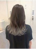 ホワイトベージュグラデーション