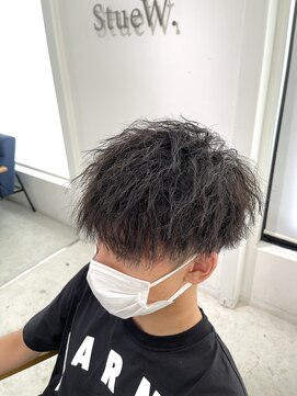 ストゥー(StueW.) スパイラルパーマ10(松島大樹)【倉敷】【岡山】【ハイライト】