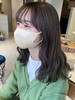 ヘアー アイス ルーチェ(HAIR ICI LUCE) ミルクティーカラー ニュアンスカラー ナチュラル 担当今枝