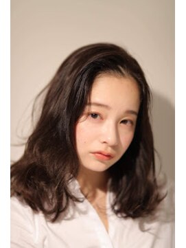 エヌプラス(N+) 黒髪グラデヘアーオリーブグレー小顔に見せるヘアココアベージュ