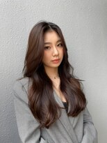 エースハバナ 渋谷(1 HAVANA)&nbsp;ヌーディーカラー/サラツヤロング/ふんわりミディアム/小顔ヘア