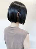 《knit銀座 佐野元気》黒髪20代30代40代前下がりショートボブ