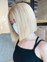 アルバム 渋谷パルコ(ALBUM)&nbsp;ブロンドボブ_チェリーブラウンフェミニンロング_ba410282