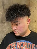 アルフレッド 瑞穂店(alfRed)&nbsp;束感　大人ツイストパーマ×スキンフェード