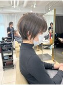 ショートボブ髪型30代40代50代前髪あり前髪なし面長丸顔【荒牧】