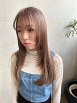 ゲン(gen.) ミルクティーベージュ/レイヤー/美髪/ブリーチ/20代/30代/40代