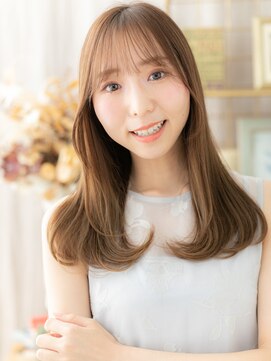 カバーヘア ブリス 戸田公園西口店(COVER HAIR bliss) ハイライトカラー抜け感エアストレートa戸田公園20代30代40代