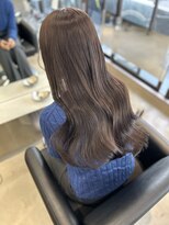 ペレ 栄店(PELE)&nbsp;デザインカラー/レイヤーカット/ウェットヘア/オリーブベージュ