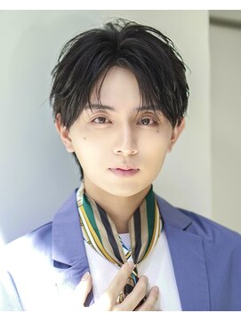 オーシャントーキョー 渋谷神南(OCEAN TOKYO) 黒髪束感人気ニュアンスセンターパート