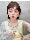 中川　前髪カット顔まわり似合わせ外ハネくびれミディ